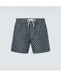 Fedeli - Madeira Printed Swim Trunks - Lyst