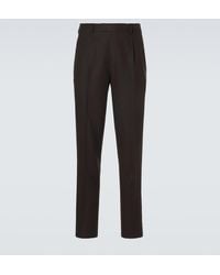 ZEGNA - Cotton Straight Pants - Lyst