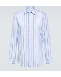 Etro - Camisa de lino a rayas - Lyst