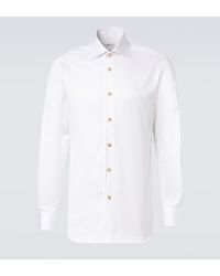 Kiton - Hemd Aus Baumwolle - Lyst