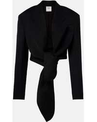 Calvin Klein - Petunia Striped Cropped Jacket - Lyst