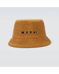 Marni - Raffia-effect Bucket Hat - Lyst