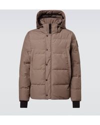 Canada Goose - Label Wyndham Hooded Down Jacket - Lyst