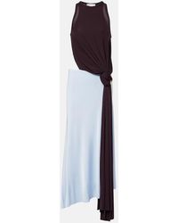 Victoria Beckham - Cutout Jersey Midi Dress - Lyst
