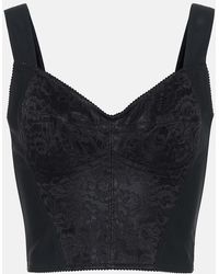 Dolce & Gabbana - Shaper Corset Bustier Top - Lyst