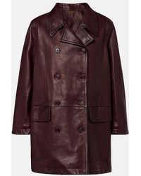 Chloé - Leather Coat - Lyst
