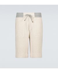 Brunello Cucinelli Shorts aus Baumwolle - Weiß