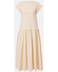 JOSEPH - Vestido Largo De Jersey De Algodon - Lyst