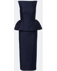 Roland Mouret - Peplum Taffeta Cocktail Dress - Lyst