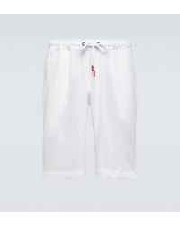 Kiton - Linen Shorts - Lyst