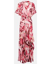 Poupette - Mabelle Satin Maxi Dress - Lyst