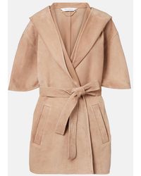 Max Mara - Chiffon Suede Wrap Jacket - Lyst