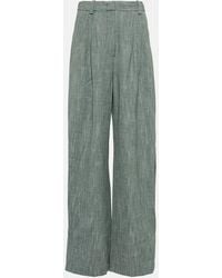 Co. - High-Rise Wool-Blend Wide-Leg Pants - Lyst