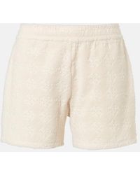 Tory Burch - Jacquard Cotton-Blend Terry Shorts - Lyst
