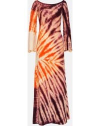 Gabriela Hearst - Kells Tie-dye Off-shoulder Maxi Dress - Lyst