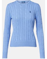 Polo Ralph Lauren - Cable-Knit Cotton Sweater - Lyst