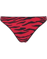 Tropic of C Exclusive To Mytheresa – Curve Zebra-print Bikini Bottoms - Red