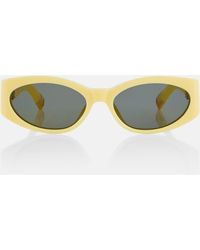Jacquemus - Les Lunettes Ovalo Oval Sunglasses - Lyst