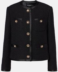 Dolce & Gabbana - Wool And Silk-Blend Tweed Jacket - Lyst
