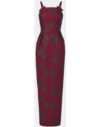 Rebecca Vallance - Waverly Floral Cloque Bustier Gown - Lyst