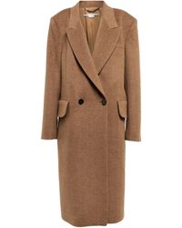 Manteau en alpaga et laine melanges Laines Stella McCartney en coloris Neutre Femme Manteaux Manteaux Stella McCartney 