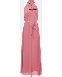 Max Mara - Halterneck Silk Gown - Lyst