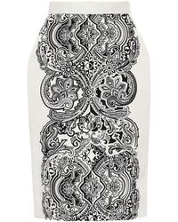 Max Mara Zinnia Stretch-cotton Pencil Skirt - White