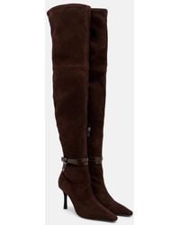 Jimmy Choo - Camie 85 Suede Over-The-Knee Boots - Lyst
