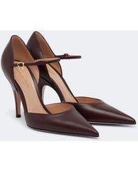 Gianvito Rossi - Sofia D'Orsay Leather Pumps - Lyst