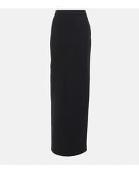Roland Mouret - Asymmetrical Wool And Silk Maxi Skirt - Lyst