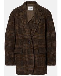 Isabel Marant - Gesina Checked Virgin Wool Blazer - Lyst