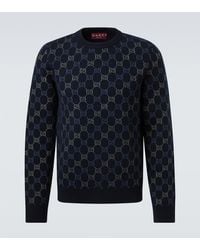 Gucci - Gg Wool And Cashmere-Blend Jacquard Sweater - Lyst