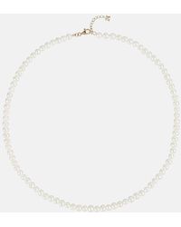 Mateo - 14kt Gold Choker With Pearls - Lyst