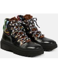 PUCCI - X Fusalp Printed Leather Ankle Boots - Lyst