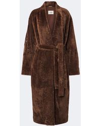 Arma - Dilan Shearling Wrap Coat - Lyst