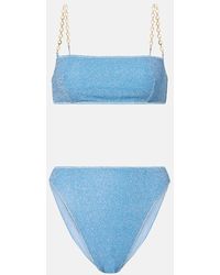 Oséree - Lumiere O Chain Lame Bikini - Lyst