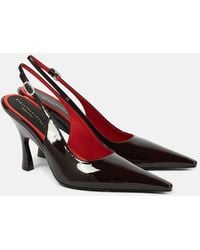 Stella McCartney - Faux Leather Slingback Pumps - Lyst