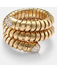 Marina B - Trisola 18Kt Ring With Diamonds - Lyst
