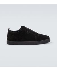 Christian Louboutin - Slip-On Sneakers St Louis Aus Veloursleder - Lyst