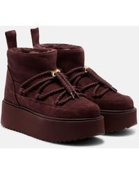 Inuikii - Bottines Apres-Ski Classic Low A Plateforme En Daim - Lyst