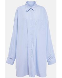 Maison Margiela - Pinstripe Cotton Poplin Shirt - Lyst