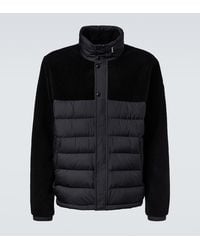 Moncler - Mistral Down-Paneled Teddy Jacket - Lyst