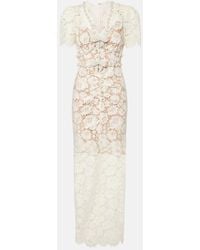 Self-Portrait - Embellished Lace-Trimmed Cocktail Dress - Lyst