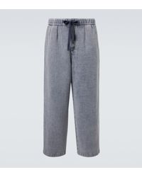 Loewe - Mid-Rise Wide-Leg Jeans - Lyst