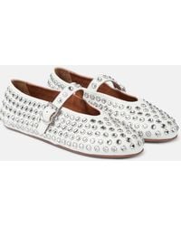 Alaïa - Embellished Ballerinas - Lyst