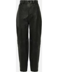 Totême - Tapered Leather Pants - Lyst