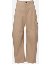 Brunello Cucinelli - Cotton Canvas Barrel-Leg Pants - Lyst