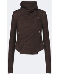 Rick Owens - Classic Biker Suede Jacket - Lyst