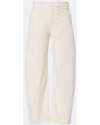 Nili Lotan - Tribeca Cotton-Blend Corduroy Barrel-Leg Pants - Lyst