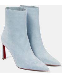 Christian Louboutin - Condora 100 Suede Ankle Boots - Lyst